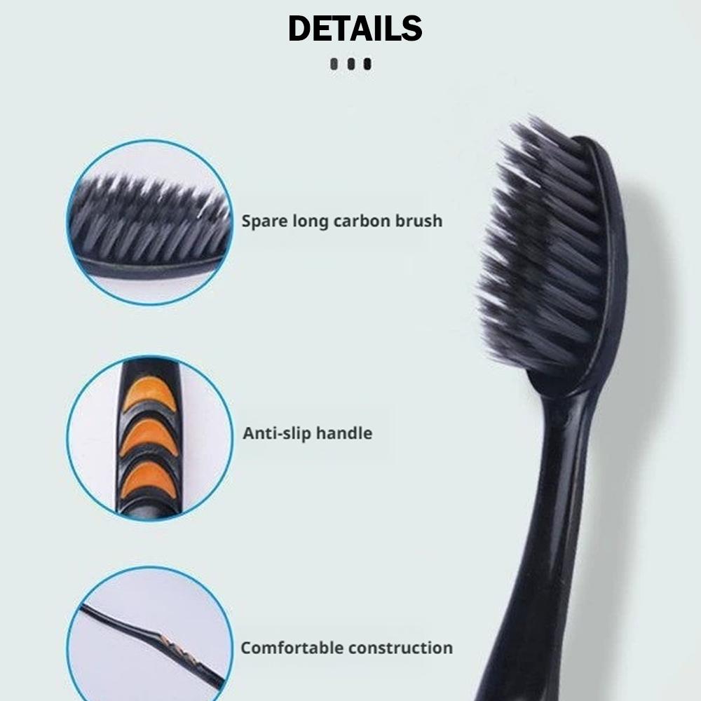 10Pcs Family Pack Bamboo Charc - Bamboo Toothbrush recension och pris