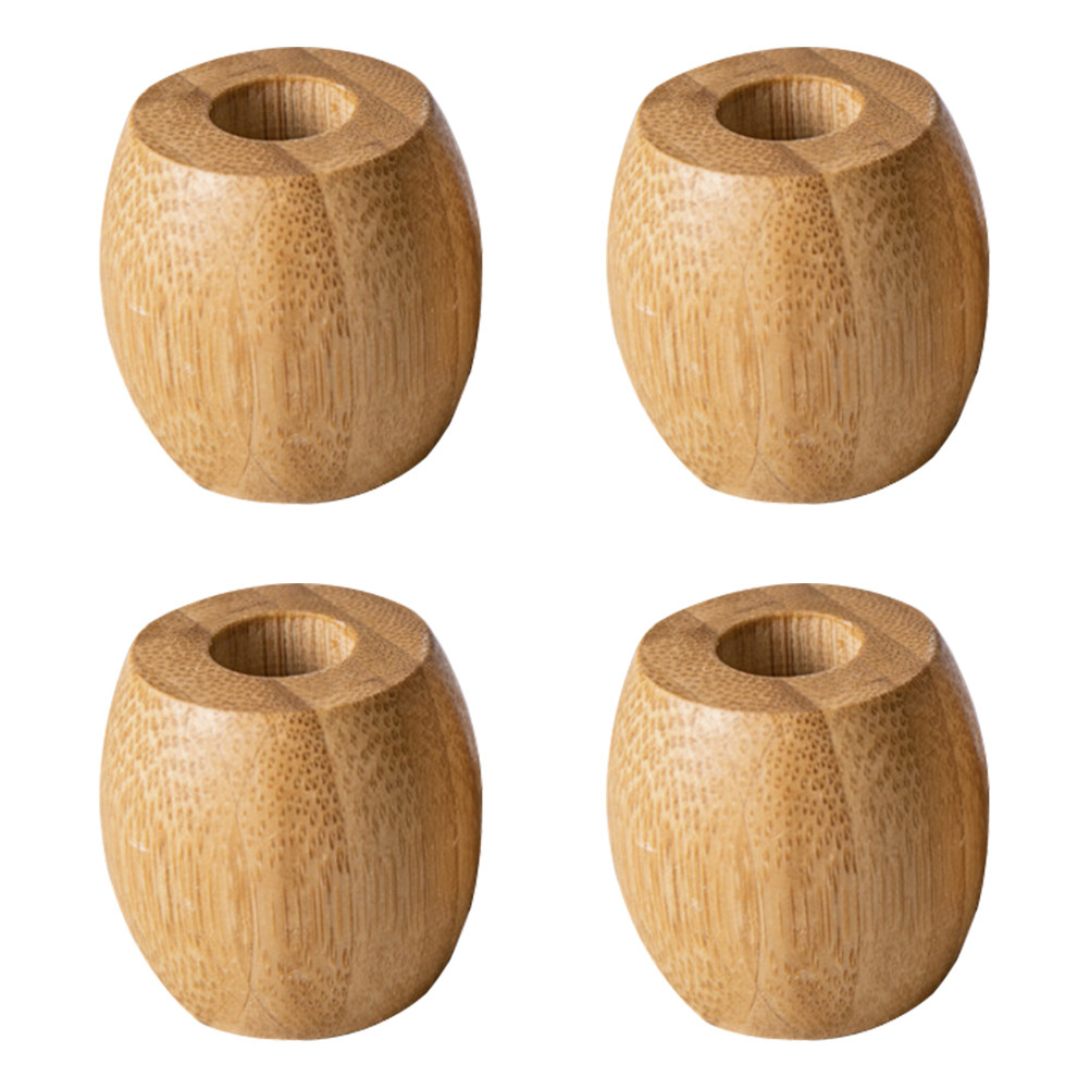 4Pcs Bamboo Bathroom Holder Fo - Bamboo Toothbrush recension och pris