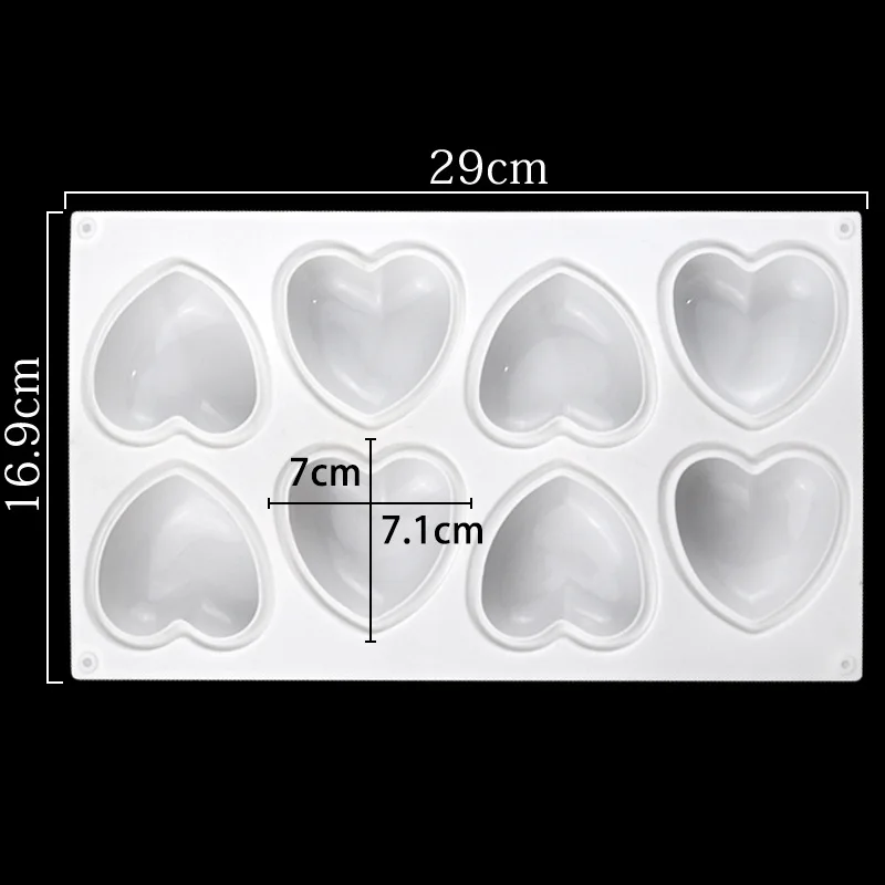 Love Heart Silicone Soap Mold  - Eco Soap recension och pris