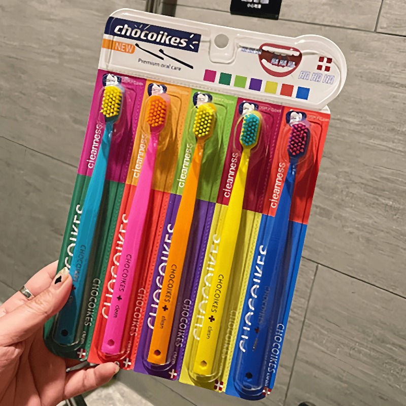 Swiss Toothbrushes 5 Colorful  - Bamboo Toothbrush recension och pris