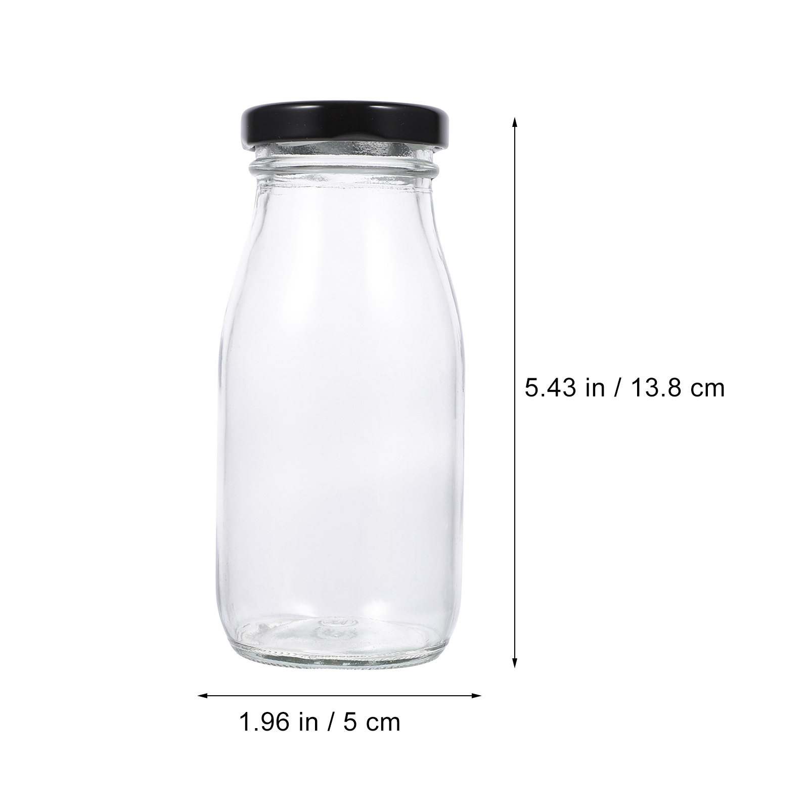 4Pcs Milk Bottle Glass Milk Ja - Reusable Bottle recension och pris